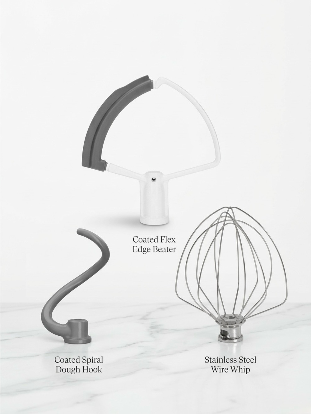 KitchenAid 5 & 6 Quart Bowl-Lift Stand Mixer Flex Edge Beater Accessory Pack Set